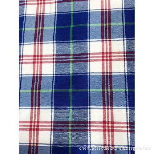 T/C(20%Cotton80%Polyester)Yarn-dyed Bamboo Plaid Fabric